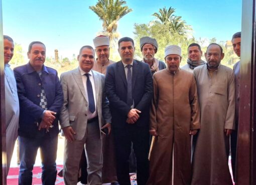 افتتاح مسجد عباد الرحمن الجديد بقرية معصرة نعسان بإهناسيا وسط حضور رسمي وشعبي كبير.