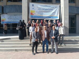 زيارة طلاب الوافدين للمكتبة المركزية بجامعة العاصمة ضمن فعاليات المعرض السنوي العاشر للكتاب