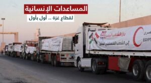 زاد العزة.. قوافل مصرية تعبر كرم أبو سالم لتغذية شريان الحياة في غزة