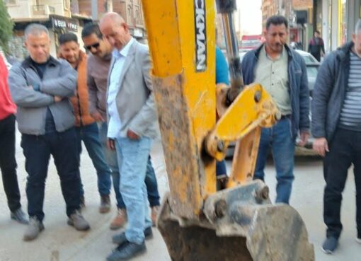 رئيس مياه الفيوم يتفقد خط طرد أبشواي