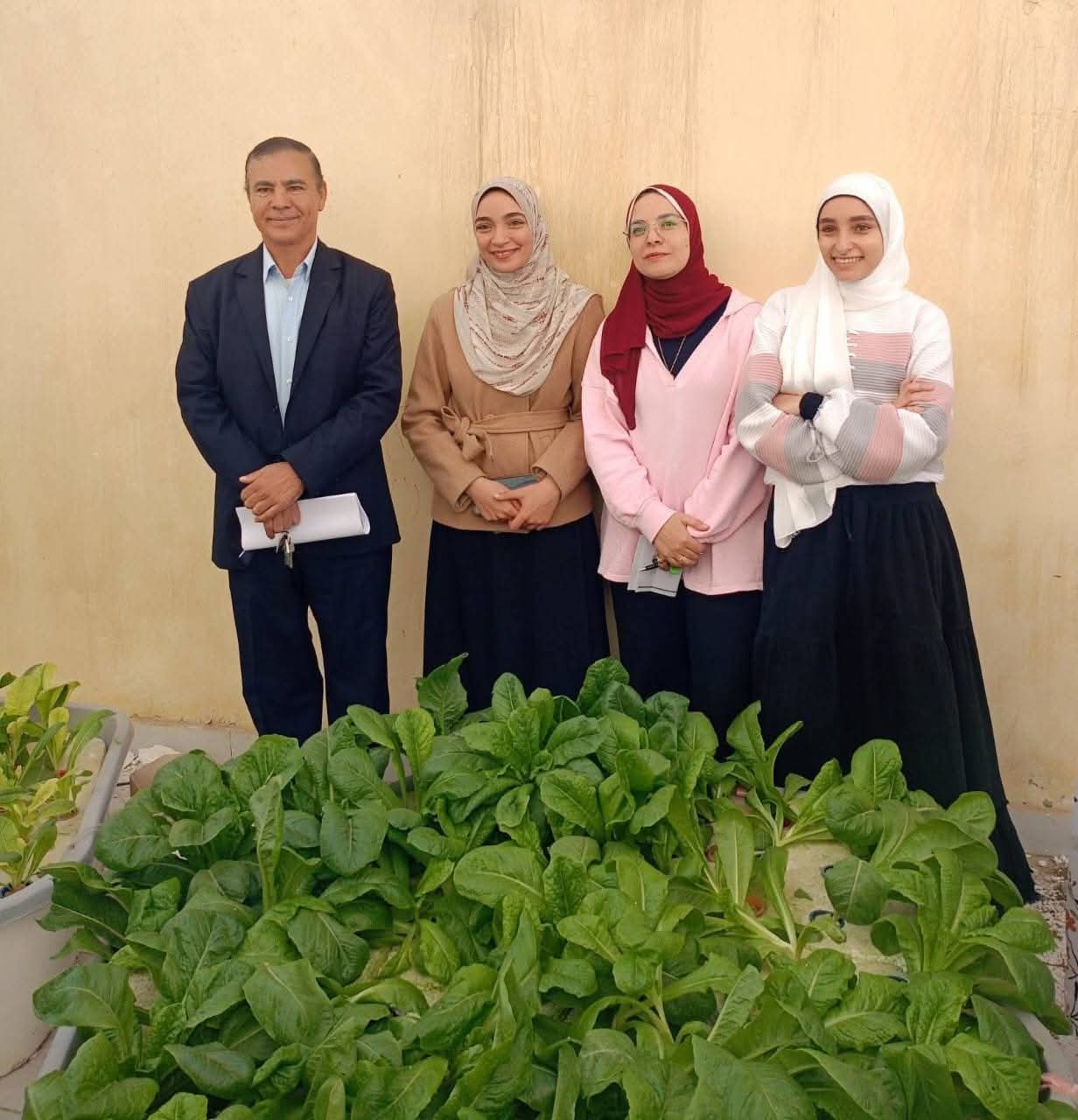 زراعة بني سويف تشهد حصاد وحدات "الهيدروبونيك" بدون تربة