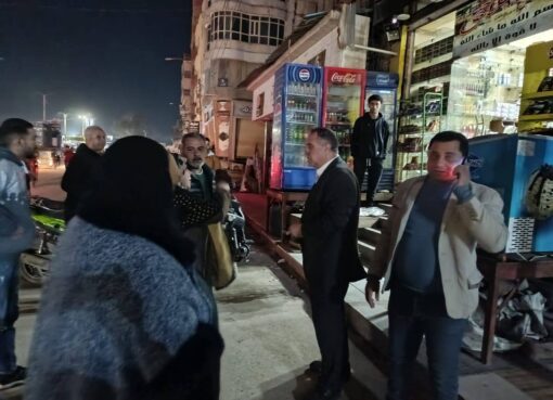 تنفيذًاً قرار رئيس مجلس الوزراء بشأن مواعيد غلق المحال العامة بمدينة شربين لليوم الثاني 