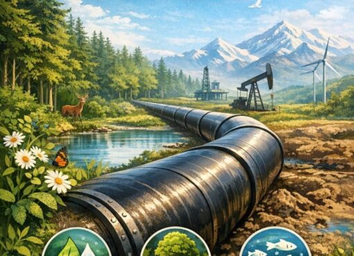 التخفيف من المخاطر البيئية في مشاريع خطوط الأنابيب