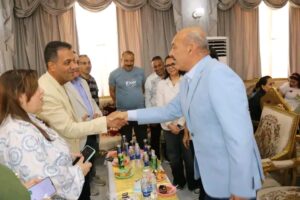 محافظ السويس يهنئ العاملين من الإخوة الأقباط بعيد القيامة المجيد وشم النسيم بشاليهات بورتوفيق