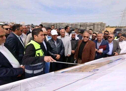 وزيرالنقل يتفقد مشروع خط سكة حديد بئر العبد العريش مطار طابا بطول 353 كيلومترا