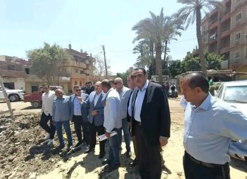 "الشهابي " يتفقد مشروع الصرف الصحي بقريتي برنشت والمتانيا بالعياط لمتابعة نسب التنفيذ ميدانيًا