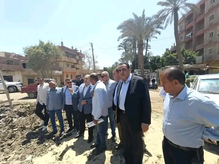 "الشهابي " يتفقد مشروع الصرف الصحي بقريتي برنشت والمتانيا بالعياط لمتابعة نسب التنفيذ ميدانيًا
