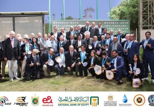 وزير الشباب والرياضة يهنئ أبطال الرماية بعد حصد 31 ميدالية و12 لقب بطل أفريقيا 