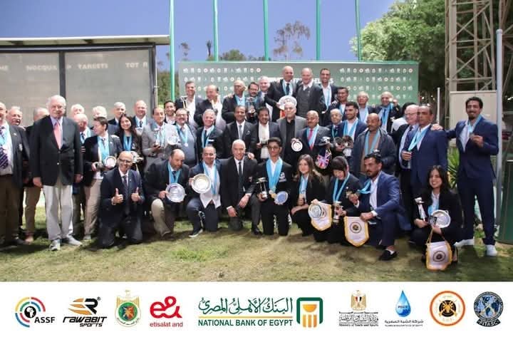 وزير الشباب والرياضة يهنئ أبطال الرماية بعد حصد 31 ميدالية و12 لقب بطل أفريقيا 