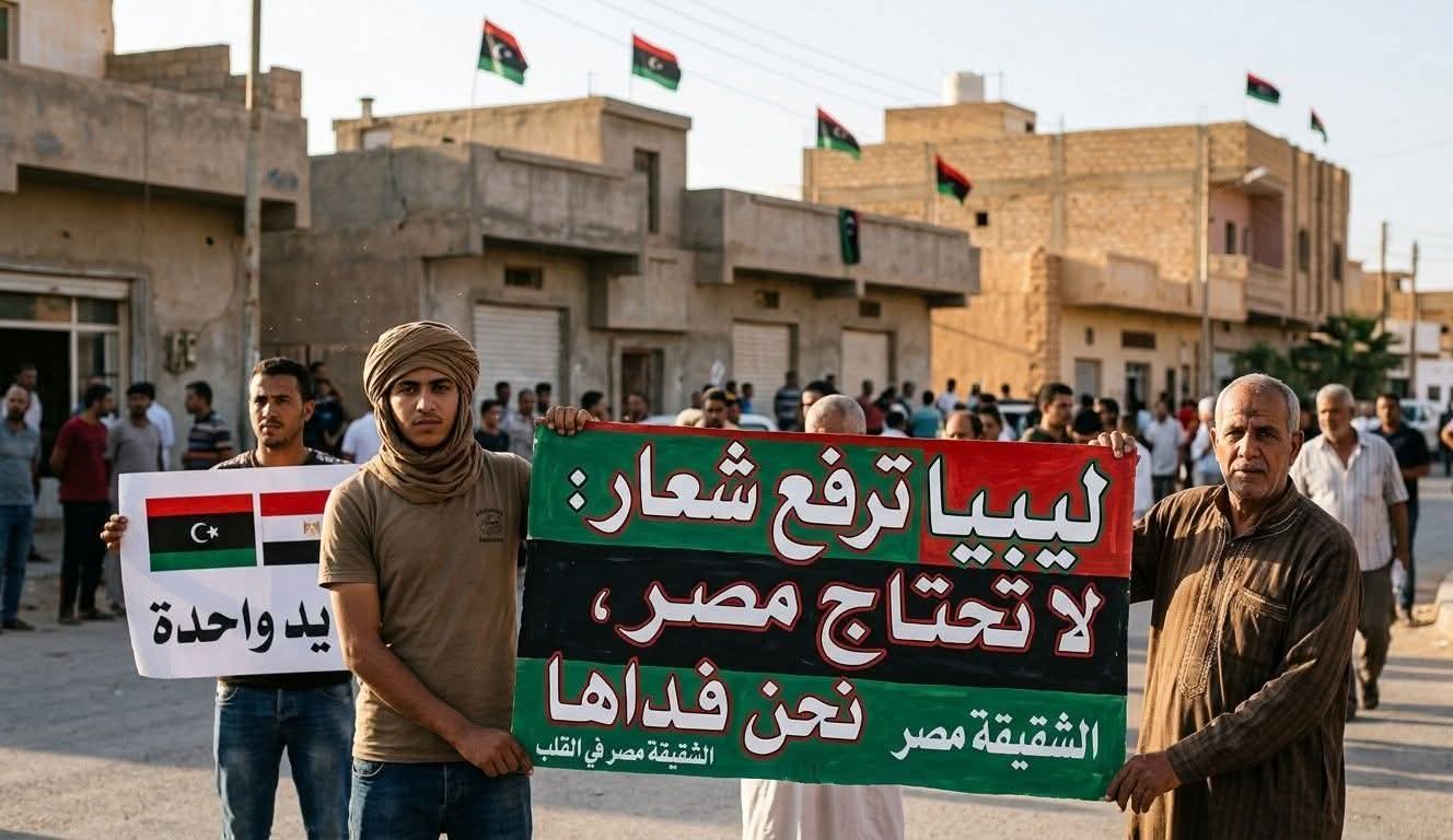 ليبيا ترفع شعار ما تحتاجه مصر فنحن فداها