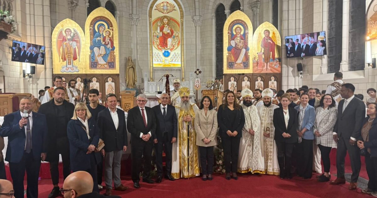 الاتحاد العام للجالية المصرية بفرنسا يشارك في احتفالات عيد القيامة المجيد بالكنيسة القبطية الأرثوذكسية بباريس