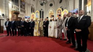 الاتحاد العام للجالية المصرية بفرنسا يشارك في احتفالات عيد القيامة المجيد بالكنيسة القبطية الأرثوذكسية بباريس