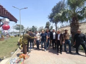 نائب محافظ الجيزة يتفقد الحدائق والمتنزهات خلال احتفالات شم النسيم بمنشأة القناطر 