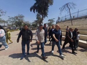 نائب محافظ الجيزة يتفقد الحدائق والمتنزهات خلال احتفالات شم النسيم بمنشأة القناطر 