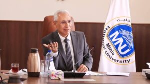 استعداد مجلس جامعة المنيا الأهلية لامتحانات الفصل الدراسي الثاني 