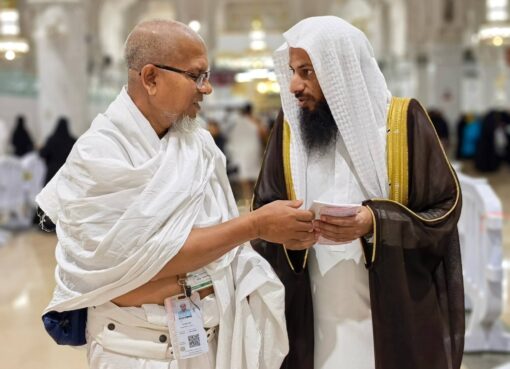 رئاسة الشؤون الدينية تستقبل طلائع الحجاج في رحاب الحرمين الشريفين