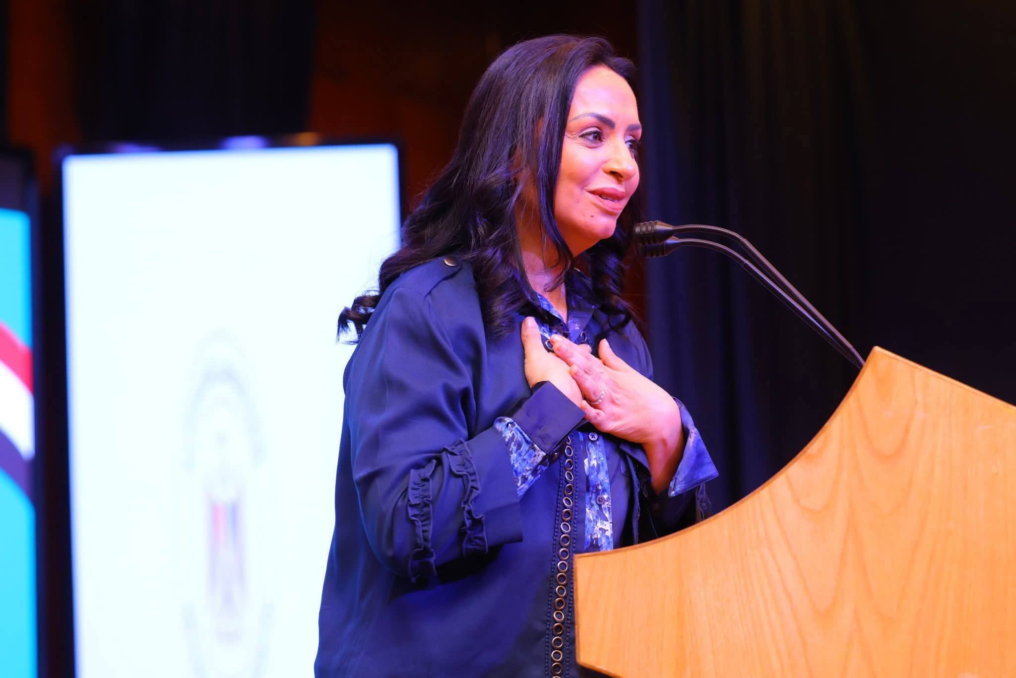 وزيرة التضامن الاجتماعي تشهد استعراض إنجازات مشروع تعزيز قيم وممارسات المواطنة بديوان عام محافظة المنيا