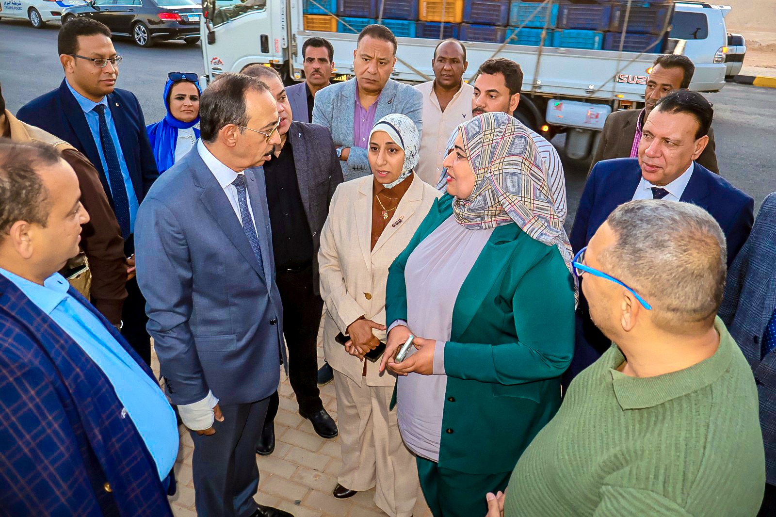 محافظ سوهاج يفتتح بوابة المدخل الغربي لمركز ومدينة سوهاج