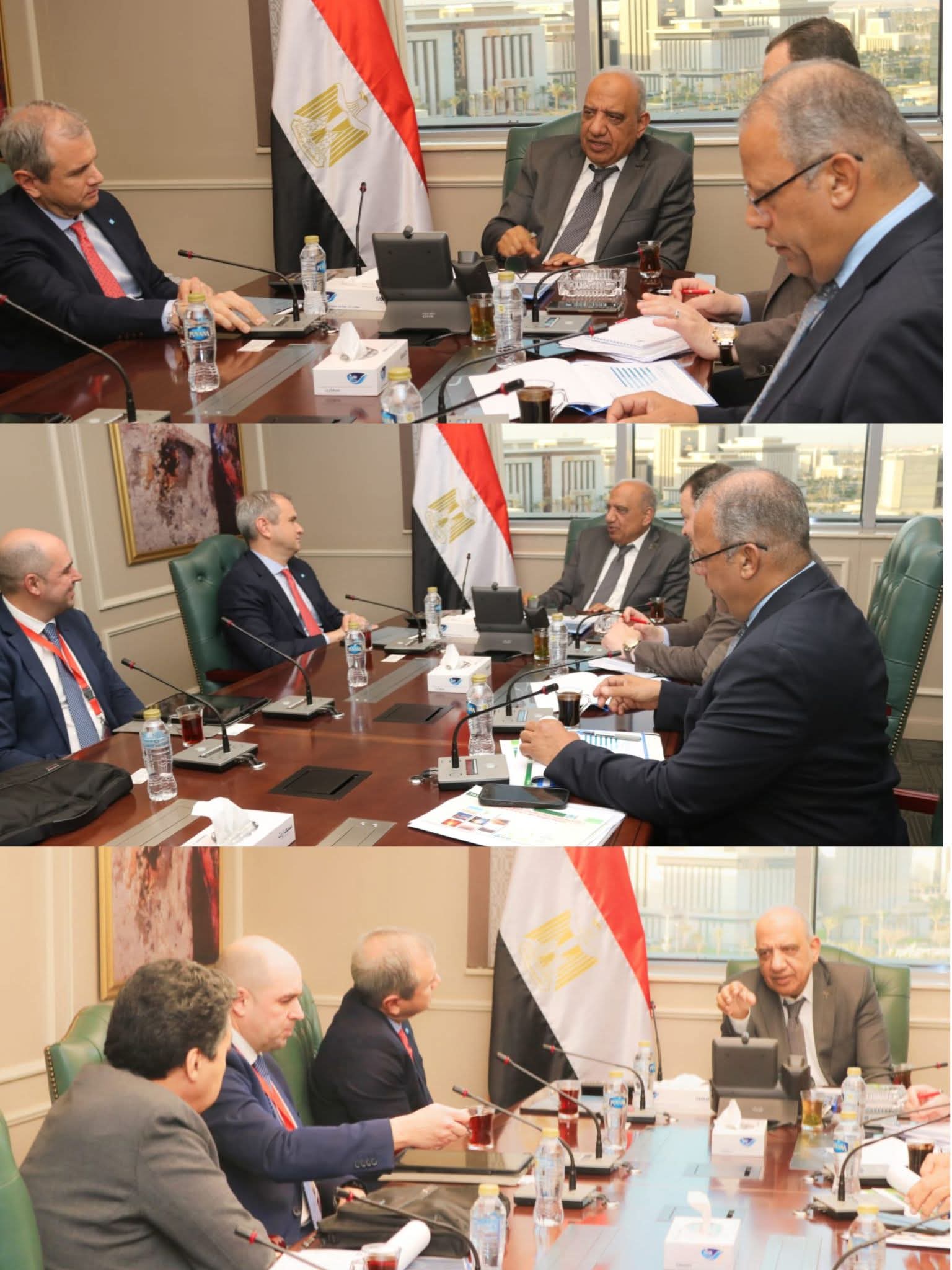 بحث وزير الكهرباء والطاقة المتجددة دفع وتيرة الإنجاز مع مسئولى شركة الكازار الاماراتية فى مشروعات طاقة الرياح بمناطق الزعفرانة وجنوب الغردقة 