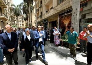 رئيس الوزراء يدشن مشروع إحياء مثلث البورصة وشارع الشريفين بوسط القاهرة