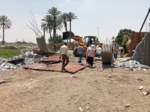 إزالة ٥٦ حالة جديدة ضمن الموجة ٢٩ لإزالة التعديات بمحافظة الجيزة