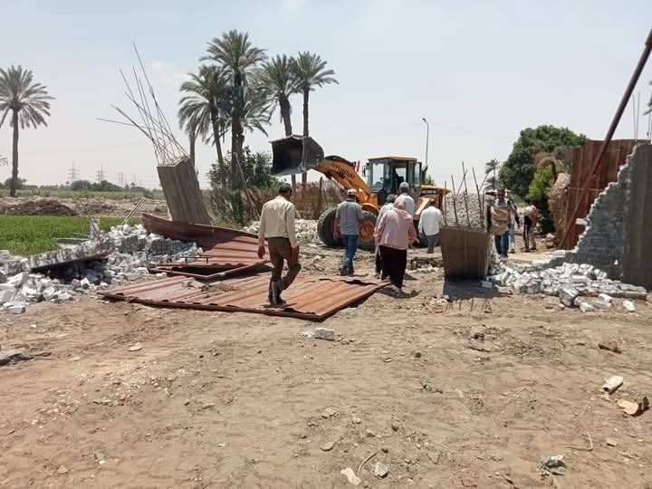 إزالة ٥٦ حالة جديدة ضمن الموجة ٢٩ لإزالة التعديات بمحافظة الجيزة