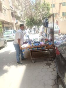 خلال حملة مكبرة بمناطق الكونيسة وخلف مترو الجيزة ضبط ٣٣ حالة إشغال ومصادرة ١٧٠ مصدر إشغال