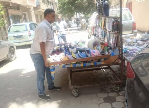 خلال حملة مكبرة بمناطق الكونيسة وخلف مترو الجيزة ضبط ٣٣ حالة إشغال ومصادرة ١٧٠ مصدر إشغال