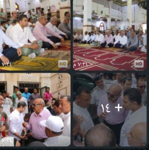 في أجواء روحانية.. محافظ السويس وسط أهالي مساكن شل لأداء صلاة الجمعة في أجواء روحانية.. محافظ السويس وسط أهالي مساكن شل لأداء صلاة الجمعة