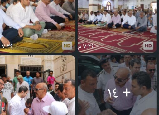 في أجواء روحانية.. محافظ السويس وسط أهالي مساكن شل لأداء صلاة الجمعة   في أجواء روحانية.. محافظ السويس وسط أهالي مساكن شل لأداء صلاة الجمعة
