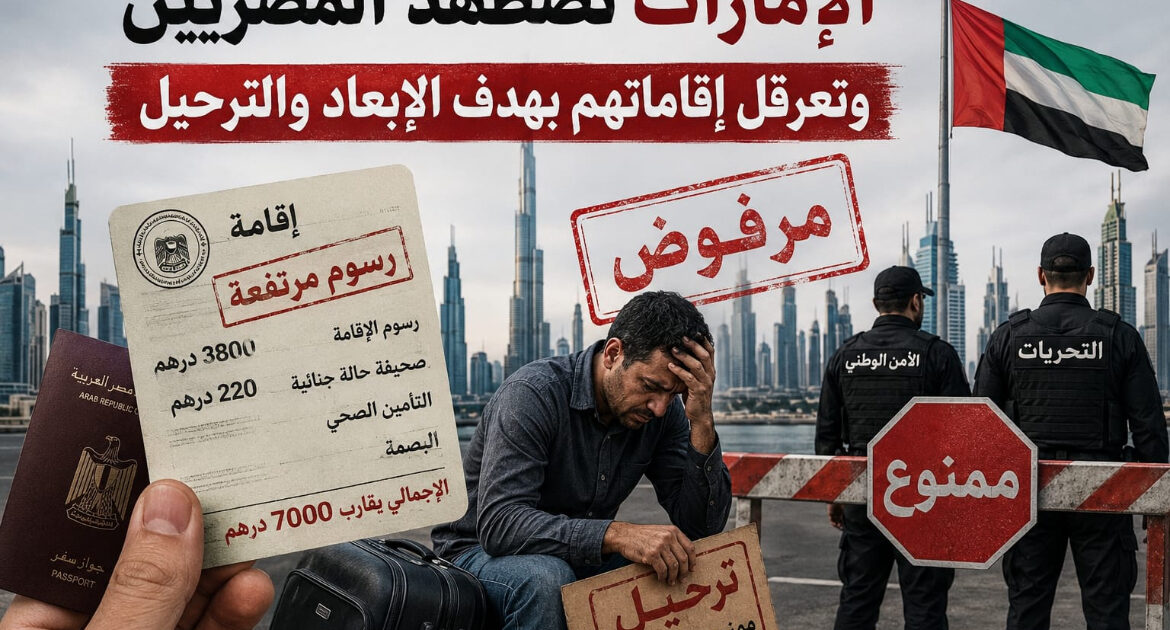 الإعلامى الدكتور مجدي كامل الهواري يكتب : الإمارات تضطهد المصريين و تعرقل إقاماتهم بهدف الإبعاد والترحيل.