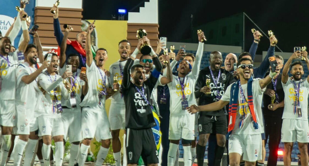 تتويج نادي أبها بلقب بطولة دوري يلو لموسم 2025–2026 علاء حمدي