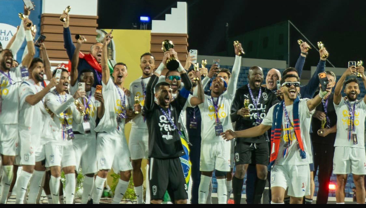 تتويج نادي أبها بلقب بطولة دوري يلو لموسم 2025–2026 علاء حمدي