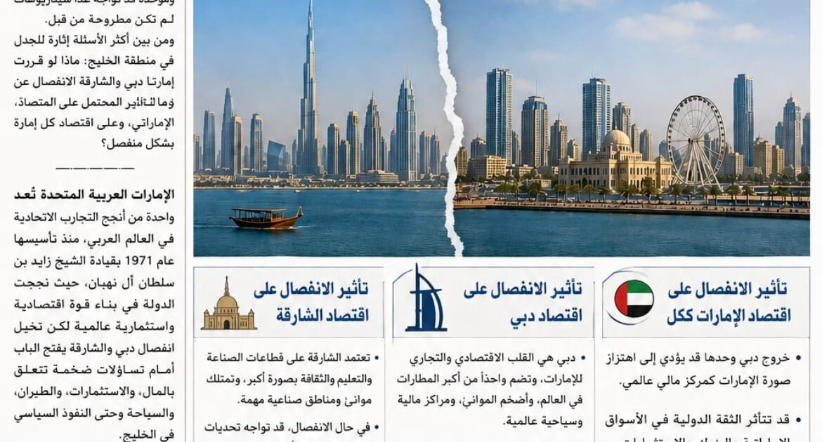 الإعلامى الدكتور مجدي كامل الهواري يكتب : ماذا لو استقلت إمارة الشارقة وإمارة دبي عن دولة الإمارات؟