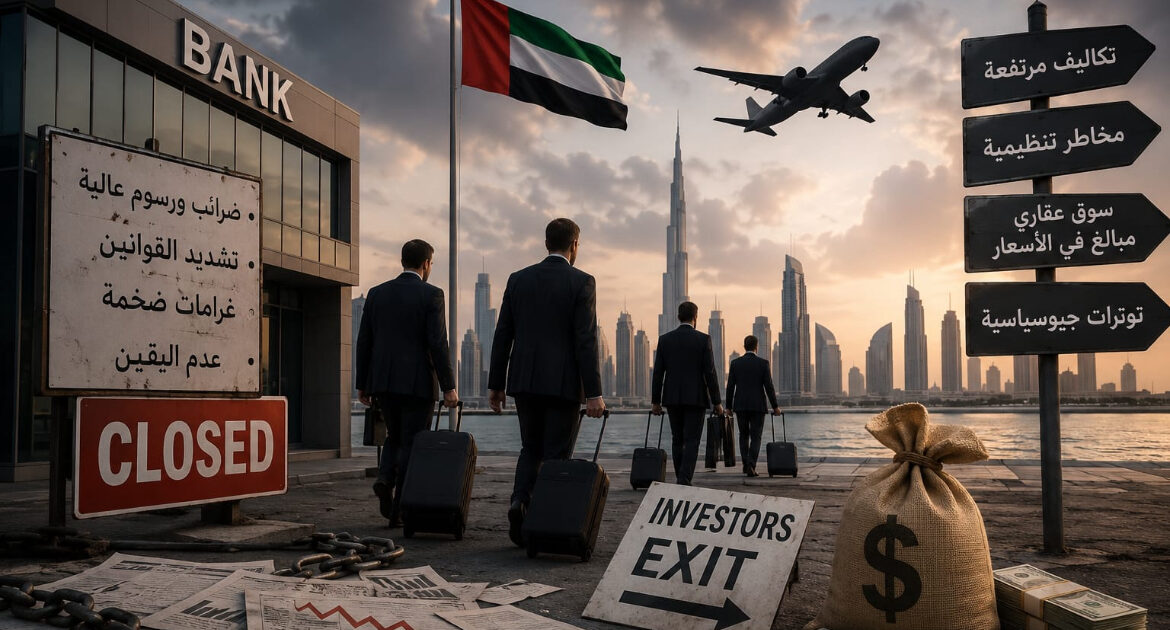 رغم الصورة اللامعة التي تحاول الإمارات تصديرها للعالم باعتبارها جنة الاستثمار والأعمال، إلا أن السنوات الأخيرة شهدت مؤشرات مقلقة حول خروج بعض المستثمرين، وإغلاق أو تقليص نشاط بنوك وشركات عالمية داخل الدولة، الأمر الذي يطرح سؤالاً مهماً: هل بدأت الثقة تهتز في السوق الإماراتي؟ الحقيقة أن أي اقتصاد في العالم، مهما بدا قوياً، يواجه تحديات خفية لا تظهر دائماً في الإعلام الرسمي أو الحملات الدعائية. والإمارات ليست استثناءً. أول الأسباب التي دفعت بعض المستثمرين والبنوك لإعادة التفكير في وجودهم داخل الإمارات هو ارتفاع تكلفة التشغيل والرسوم الحكومية المتزايدة، خاصة بعد فرض ضرائب ورسوم جديدة خلال السنوات الأخيرة، وهو ما قلل من جاذبية السوق مقارنة بسنوات سابقة. كما أن تشديد القوانين المالية والرقابية أدى إلى فرض غرامات ضخمة على بنوك وشركات تعمل داخل الإمارات. فقد أعلن مصرف الإمارات المركزي عن فرض غرامات تجاوزت 370 مليون درهم على بنوك وشركات صرافة وتأمين خلال عام 2025 فقط، بسبب مخالفات تتعلق بالامتثال والشفافية المالية. 0 ومن أبرز الأمثلة على ذلك، قيام بنك "LLB" الأوروبي، أحد أقدم البنوك في ليختنشتاين، بإغلاق عملياته في دبي وأبوظبي بعد سنوات طويلة من العمل، مبرراً ذلك بارتفاع التكاليف التنظيمية وضعف الجدوى الاقتصادية مقارنة بحجم أعماله في الإمارات. كما تعرض بنك HDFC الهندي لقرار تنظيمي إماراتي يمنعه من استقبال عملاء جدد في فرعه بمركز دبي المالي العالمي، وهو ما أثار مخاوف لدى بعض المستثمرين الأجانب حول البيئة التنظيمية والتشدد الرقابي داخل الدولة. ومن الأسباب المهمة أيضاً حالة القلق من تضخم السوق العقاري، خاصة في دبي، حيث يرى بعض المستثمرين أن الأسعار ارتفعت بشكل مبالغ فيه نتيجة المضاربات والتسويق المكثف، وليس نتيجة طلب حقيقي ومستدام. حتى على منصات المستثمرين، بدأت تظهر تحذيرات واضحة من شراء العقارات بناءً على “الضجة الإعلامية” وليس على أسس اقتصادية حقيقية، مع الحديث عن مناطق تعاني بالفعل من زيادة المعروض العقاري واحتمالات التراجع مستقبلاً. ولا يمكن تجاهل العامل الجيوسياسي، فالتوترات في الخليج والشرق الأوسط تجعل بعض رؤوس الأموال العالمية تبحث دائماً عن ملاذات أكثر استقراراً وأقل تعرضاً للمخاطر العسكرية أو السياسية. ورغم كل ذلك، لا يعني هذا أن الإمارات انهارت اقتصادياً، فالدولة ما زالت تمتلك بنية تحتية قوية وقطاعاً مالياً ضخماً، وما زالت دبي وأبوظبي من أهم المراكز الاقتصادية في المنطقة. بل إن بيانات مصرف الإمارات المركزي تشير إلى استمرار نمو الاقتصاد الإماراتي بنسبة تقارب 4.9% خلال عام 2025. لكن الحقيقة الواضحة هي أن مرحلة “الاستثمار السهل” ربما انتهت، وأن المستثمر الأجنبي أصبح أكثر حذراً في ضخ أمواله داخل السوق الإماراتي، خاصة مع تغير القوانين وارتفاع المخاطر والتكاليف. ويبقى السؤال الأهم: هل تستطيع الإمارات الحفاظ على صورتها كمركز مالي عالمي وسط المنافسة الشرسة والتغيرات الاقتصادية والسياسية القادمة؟
