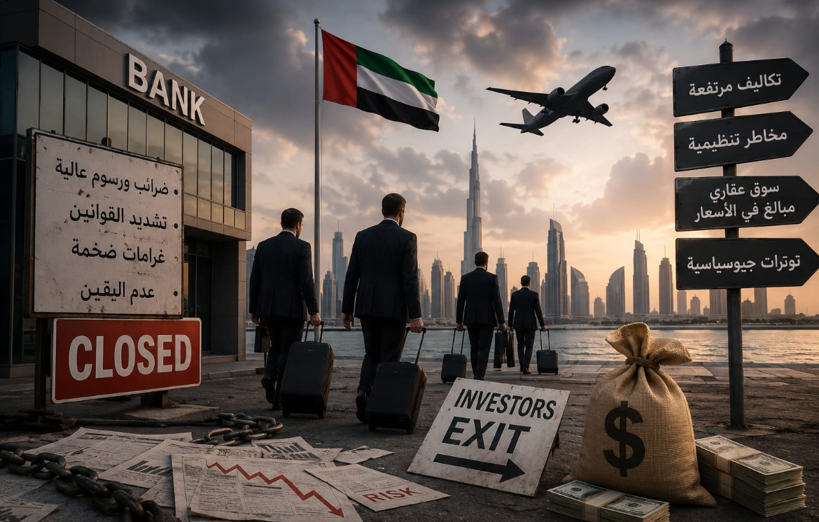 رغم الصورة اللامعة التي تحاول الإمارات تصديرها للعالم باعتبارها جنة الاستثمار والأعمال، إلا أن السنوات الأخيرة شهدت مؤشرات مقلقة حول خروج بعض المستثمرين، وإغلاق أو تقليص نشاط بنوك وشركات عالمية داخل الدولة، الأمر الذي يطرح سؤالاً مهماً: هل بدأت الثقة تهتز في السوق الإماراتي؟ الحقيقة أن أي اقتصاد في العالم، مهما بدا قوياً، يواجه تحديات خفية لا تظهر دائماً في الإعلام الرسمي أو الحملات الدعائية. والإمارات ليست استثناءً. أول الأسباب التي دفعت بعض المستثمرين والبنوك لإعادة التفكير في وجودهم داخل الإمارات هو ارتفاع تكلفة التشغيل والرسوم الحكومية المتزايدة، خاصة بعد فرض ضرائب ورسوم جديدة خلال السنوات الأخيرة، وهو ما قلل من جاذبية السوق مقارنة بسنوات سابقة. كما أن تشديد القوانين المالية والرقابية أدى إلى فرض غرامات ضخمة على بنوك وشركات تعمل داخل الإمارات. فقد أعلن مصرف الإمارات المركزي عن فرض غرامات تجاوزت 370 مليون درهم على بنوك وشركات صرافة وتأمين خلال عام 2025 فقط، بسبب مخالفات تتعلق بالامتثال والشفافية المالية. 0 ومن أبرز الأمثلة على ذلك، قيام بنك "LLB" الأوروبي، أحد أقدم البنوك في ليختنشتاين، بإغلاق عملياته في دبي وأبوظبي بعد سنوات طويلة من العمل، مبرراً ذلك بارتفاع التكاليف التنظيمية وضعف الجدوى الاقتصادية مقارنة بحجم أعماله في الإمارات. كما تعرض بنك HDFC الهندي لقرار تنظيمي إماراتي يمنعه من استقبال عملاء جدد في فرعه بمركز دبي المالي العالمي، وهو ما أثار مخاوف لدى بعض المستثمرين الأجانب حول البيئة التنظيمية والتشدد الرقابي داخل الدولة. ومن الأسباب المهمة أيضاً حالة القلق من تضخم السوق العقاري، خاصة في دبي، حيث يرى بعض المستثمرين أن الأسعار ارتفعت بشكل مبالغ فيه نتيجة المضاربات والتسويق المكثف، وليس نتيجة طلب حقيقي ومستدام. حتى على منصات المستثمرين، بدأت تظهر تحذيرات واضحة من شراء العقارات بناءً على “الضجة الإعلامية” وليس على أسس اقتصادية حقيقية، مع الحديث عن مناطق تعاني بالفعل من زيادة المعروض العقاري واحتمالات التراجع مستقبلاً. ولا يمكن تجاهل العامل الجيوسياسي، فالتوترات في الخليج والشرق الأوسط تجعل بعض رؤوس الأموال العالمية تبحث دائماً عن ملاذات أكثر استقراراً وأقل تعرضاً للمخاطر العسكرية أو السياسية. ورغم كل ذلك، لا يعني هذا أن الإمارات انهارت اقتصادياً، فالدولة ما زالت تمتلك بنية تحتية قوية وقطاعاً مالياً ضخماً، وما زالت دبي وأبوظبي من أهم المراكز الاقتصادية في المنطقة. بل إن بيانات مصرف الإمارات المركزي تشير إلى استمرار نمو الاقتصاد الإماراتي بنسبة تقارب 4.9% خلال عام 2025. لكن الحقيقة الواضحة هي أن مرحلة “الاستثمار السهل” ربما انتهت، وأن المستثمر الأجنبي أصبح أكثر حذراً في ضخ أمواله داخل السوق الإماراتي، خاصة مع تغير القوانين وارتفاع المخاطر والتكاليف. ويبقى السؤال الأهم: هل تستطيع الإمارات الحفاظ على صورتها كمركز مالي عالمي وسط المنافسة الشرسة والتغيرات الاقتصادية والسياسية القادمة؟