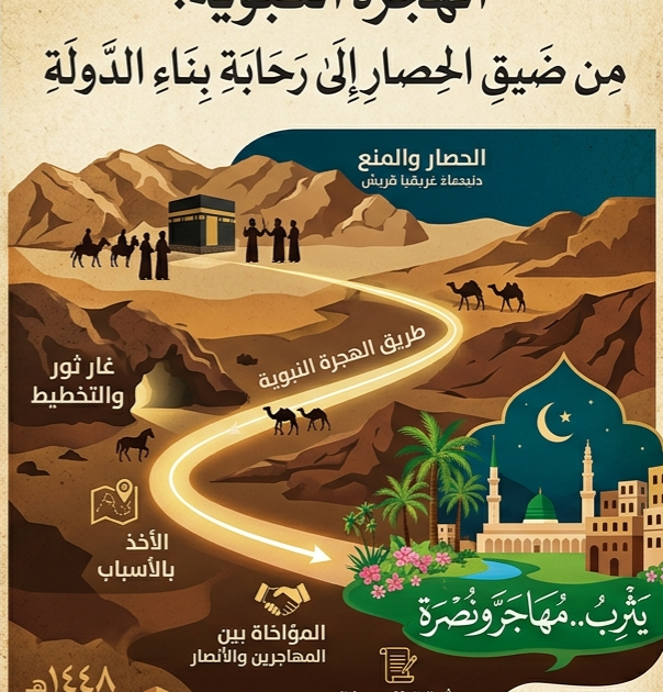 الهجرة النبوية.. من ضيق الحصار إلى رحابة بناء الدولة