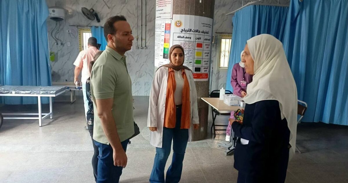 وكيل وزارة الصحة يترأس فريق إشرافي للمرور الميداني على مستشفى الدلنجات المركزي