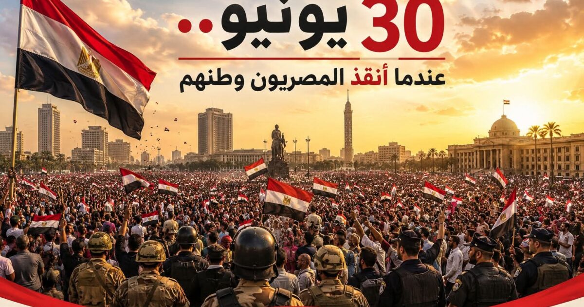 30 يونيو عندما أنقذ المصريون وطنهم