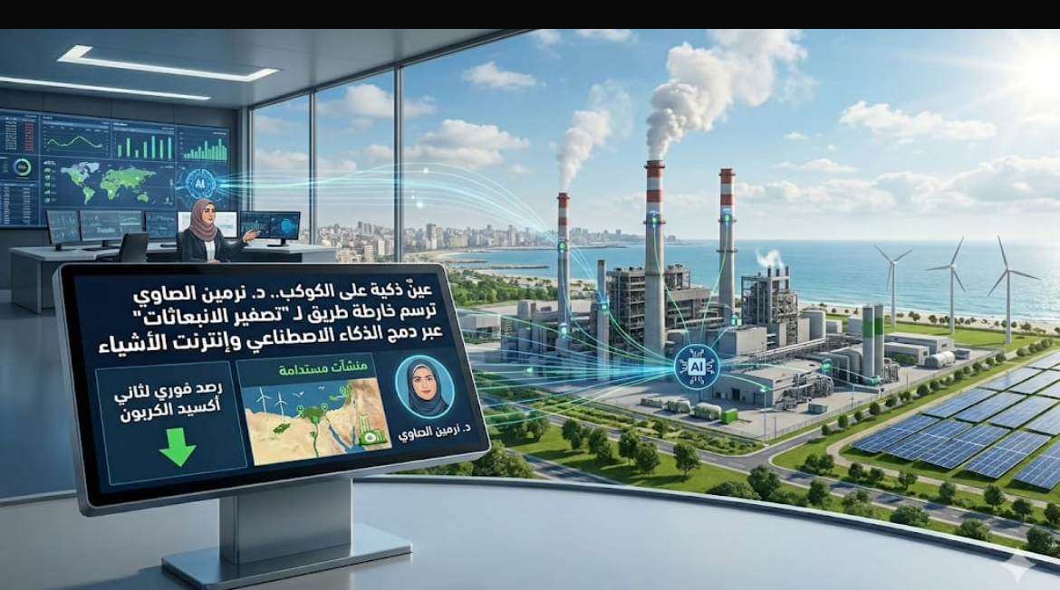 عينٌ ذكية على الكوكب .. د. نرمين الصاوي ترسم خارطة طريق لـ "تصفير الانبعاثات" عبر دمج الذكاء الاصطناعي وإنترنت الأشياء .