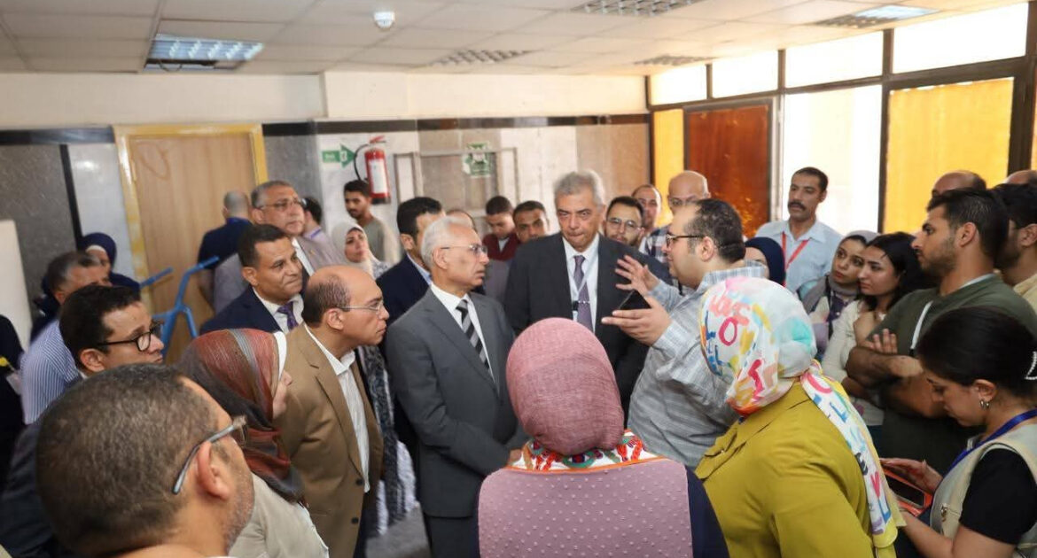 رئيس جامعة المنيا يتفقد تطوير مستشفى القلب والصدر بقلم / كامل شحاته
