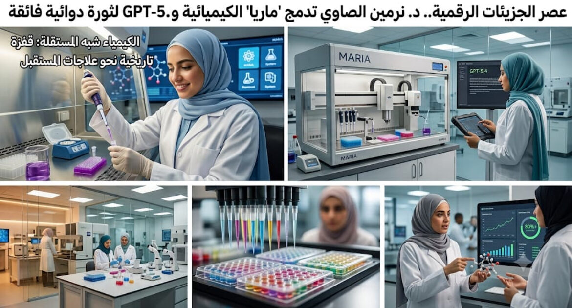 ​عصر الجزيئات الرقمية .. د. نرمين الصاوي تدمج "ماريا " الكيميائية و GPT-5.4 لثورة دوائية فائقة .