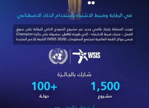 المملكة تحصد جائزة عالمية عن الذكاء الاصطناعي في الرقابة على سوق العمل