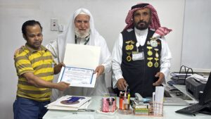 جمعية الشيخ عبد الهادي الهذلي تكرم الكادر الطبي بمستوصف الحياة بمكة المكرمة