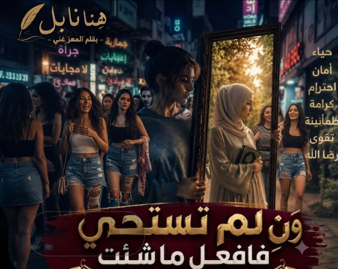بقلم المعز غَنِـي حين يُصبح الستر غريبًا... ويُسوَّق العُري على أنه تحضّر ...!