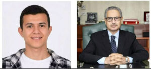 محافظ بني سويف يهنئ الطالب بدر محمود حسن بمدرسة لحصوله على المركز الأول على مستوى الجمهورية بين مدارس شركة المياه..