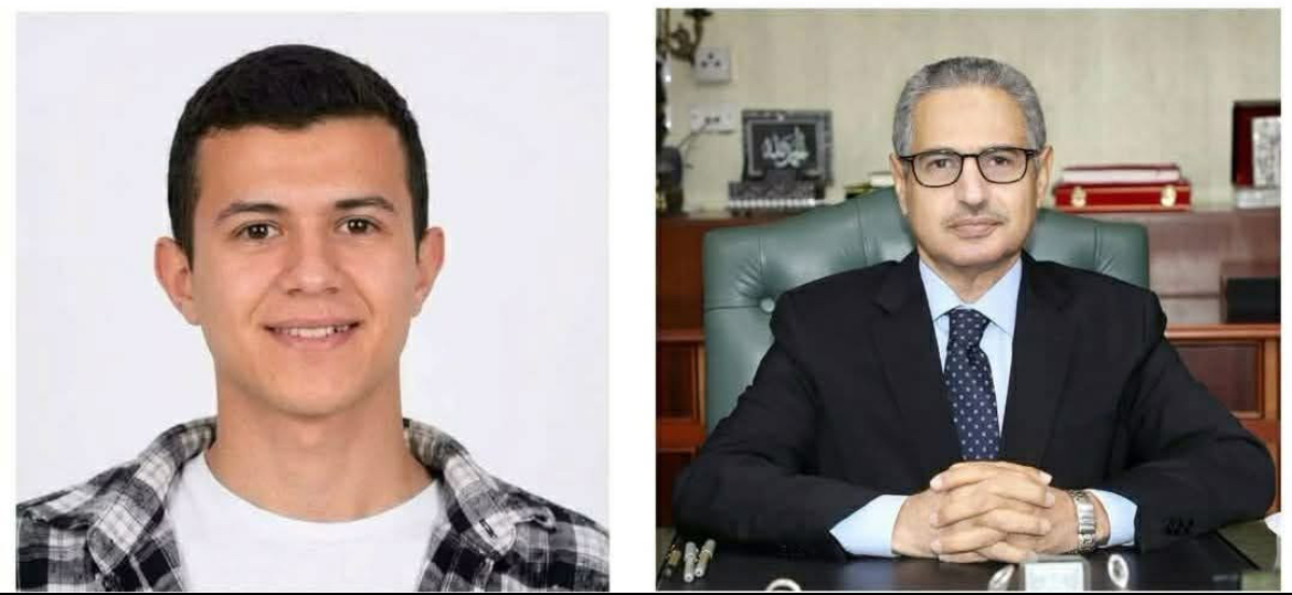 محافظ بني سويف يهنئ الطالب بدر محمود حسن بمدرسة لحصوله على المركز الأول على مستوى الجمهورية بين مدارس شركة المياه..