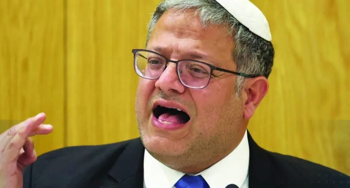 بن غفير يطالب جيش الاحتلال بهدم منازل الفلسطينيين عقب هجوم قرب نابلس