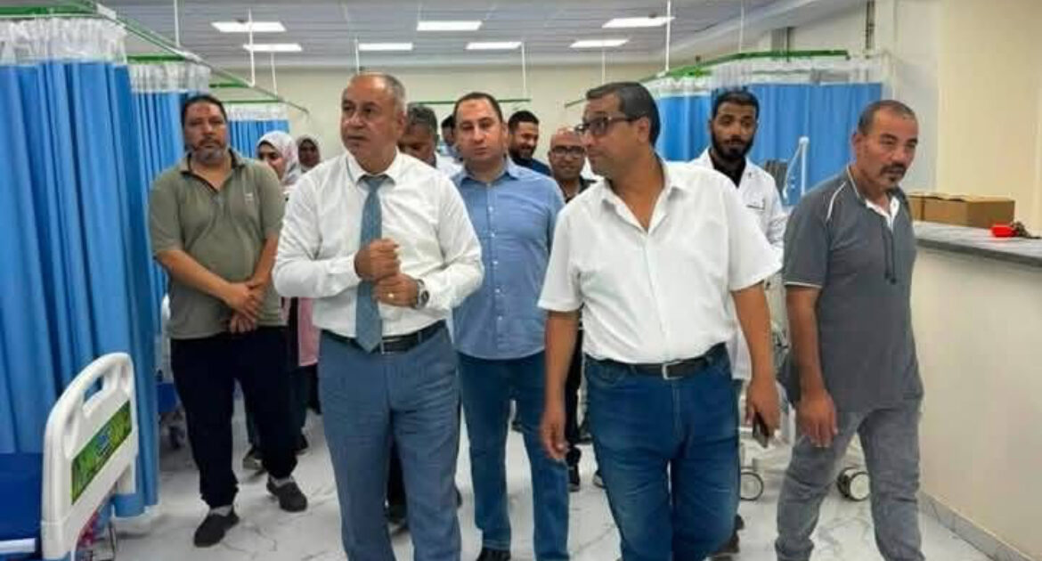 وكيل وزارة الصحة بالجيزة يتابع جاهزية وحدة الرعاية المركزة الجديدة بمستشفى البدرشين المركزي قبل افتتاحها