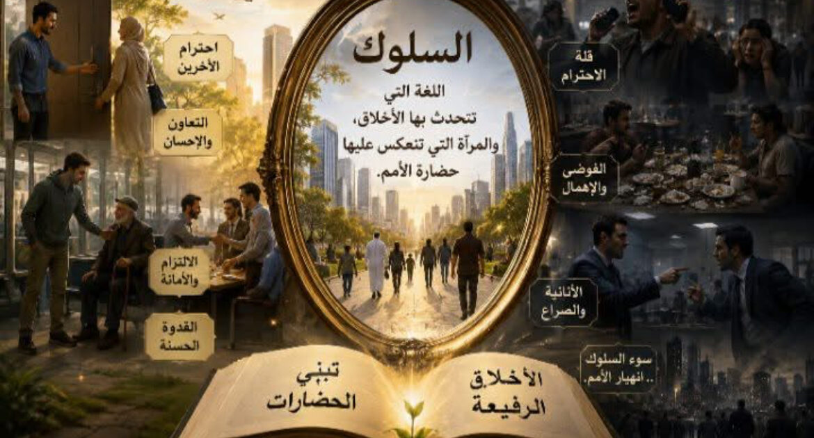 السلوك... اللغة التي تتحدث بها الأخلاق، والمرآة التي تنعكس عليها حضارة الأمم